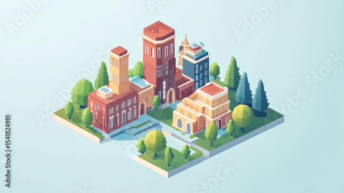 vector illustration of a building