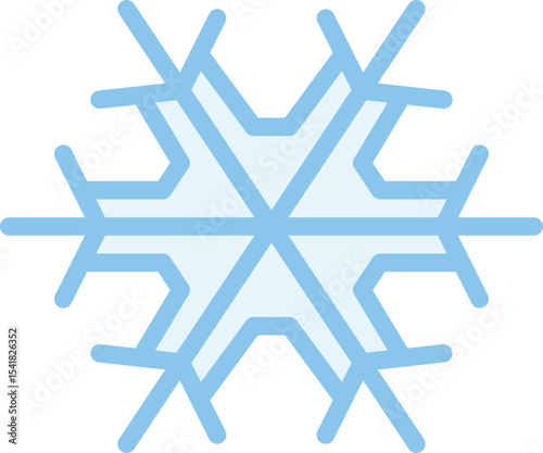 Elegant snowflake design winter christmas nature illustration