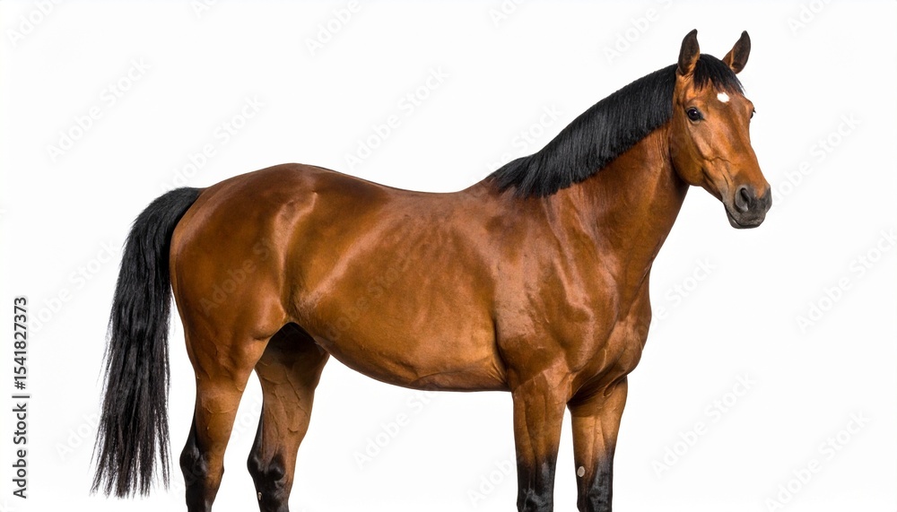 Fototapeta premium horse isolated on white background