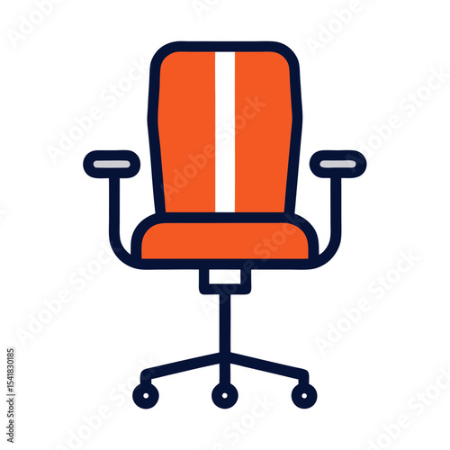 office chair isolated on white