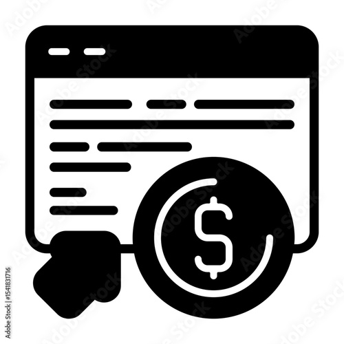 PPC Advertising Vector Icon