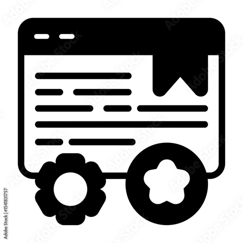 Schema Markup Vector Icon