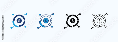 Asset icon set multiple style collection