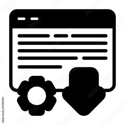 Landing Page Design Vector Icon