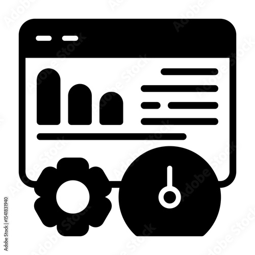 Page Speed Analysis Vector Icon