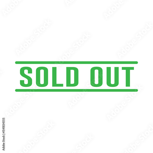 Sold Out Rubber Stamp vector element design templates simple and modern concept