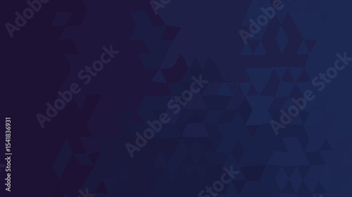 Midnight Blue Abstract Geometric Pattern Triangles Background