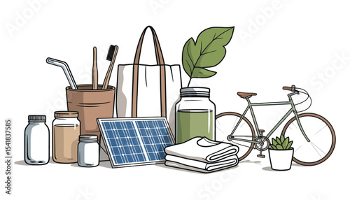 Professional cosmetic tools like makeup brushes and various beauty items are meticulously arranged on a modern office desk alongside a laptop, illustrating the intersection of beauty, technology, and 