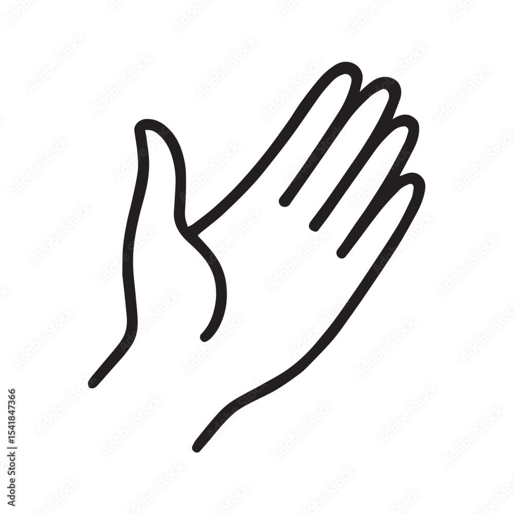 Fototapeta premium hand on white background