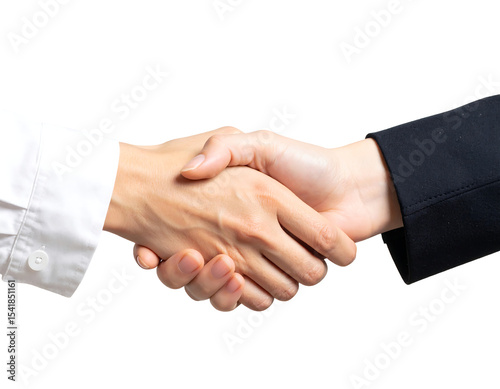 Business handshake signifies partnership and agreement