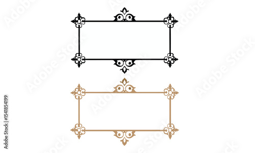 Set of Decorative vintage borders and frames set.