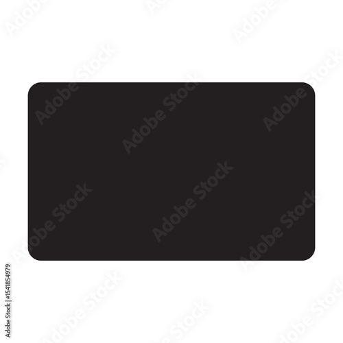 Rectangle icon vector isolated on white background, Rectangle sign , line or linear design elements in outline style 