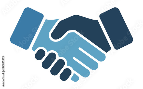 Minimalist Handshake Icon A Simple Design for Collaboration and Partnership