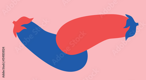 Cute appetizing Vegetables collection. Decorative abstract horizontal banner with colorful doodles. Hand-drawn modern illustrations with Vegetables, abstract elements.	