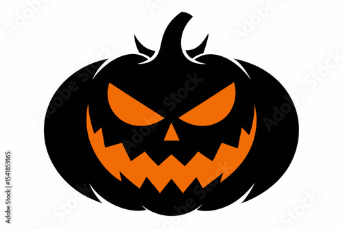 halloween pumpkin isolated on white background