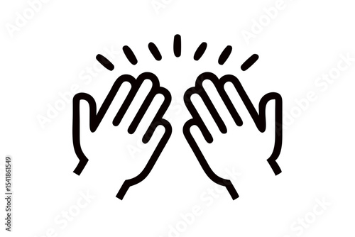 Versatile Clapping Hands Vector Graphics for Positive Feedback Illustrations