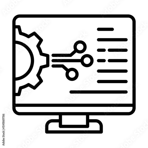 Technology System Digital Infrastructure Single icon