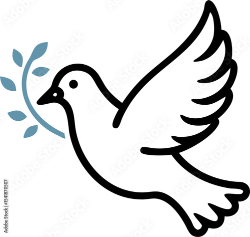 dove with peace sign