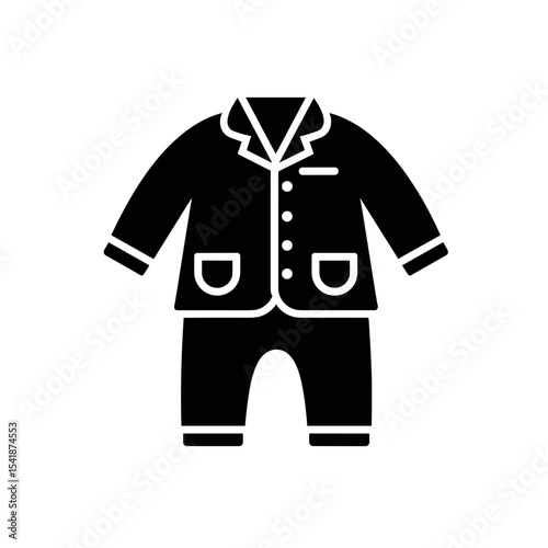 Pajamas garment in black and white, for bedtime related blogs