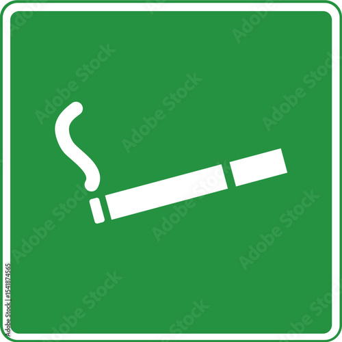 smoking zone sign