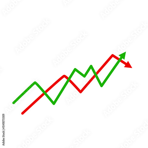 Market volatility symbol 