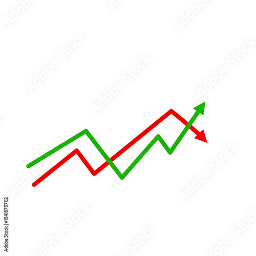 Market volatility symbol 