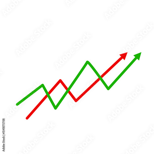 Market volatility symbol 
