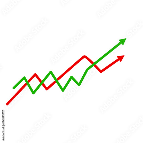 Market volatility symbol 