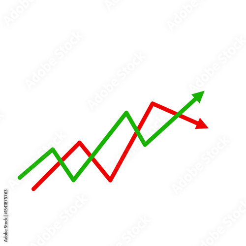 Market volatility symbol 