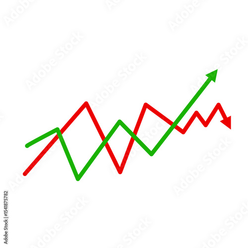 Market volatility symbol 