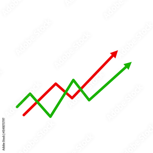 Market volatility symbol 