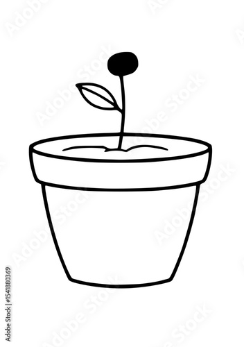 illustration of a plant in a pot