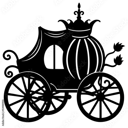 vintage carriage vector illustration