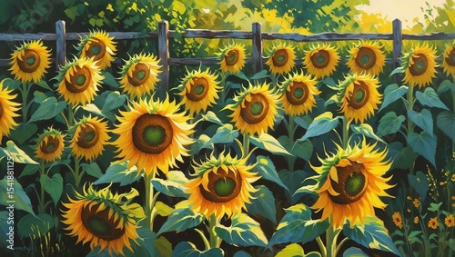 sunflowers in the field