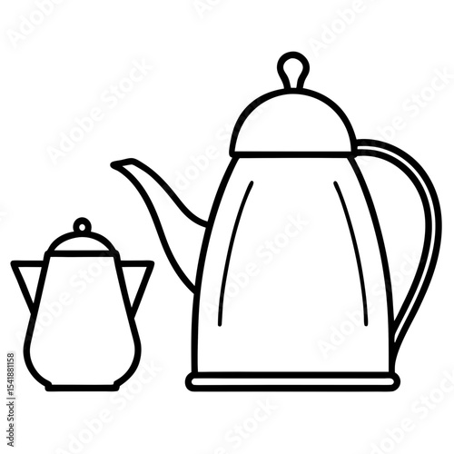 teapot isolated on white background