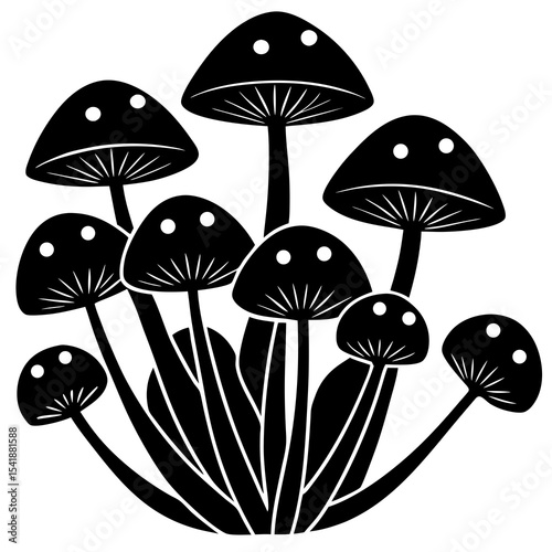 mushrooms vector illustration