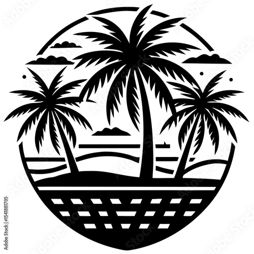 palm tree silhouette