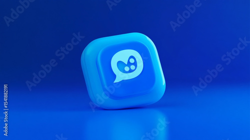 contact us button on blue background