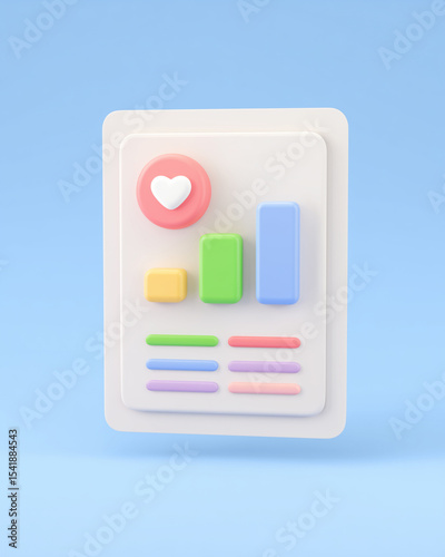 An abstract infographic graphic, rendering a 3D-style design with a clean, professional aesthetic.