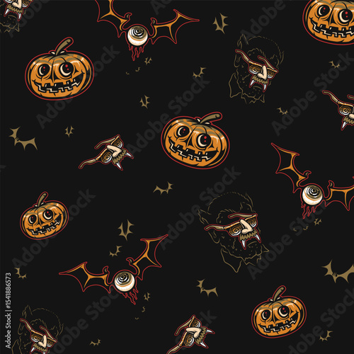 Pumkins Halloween Pattern