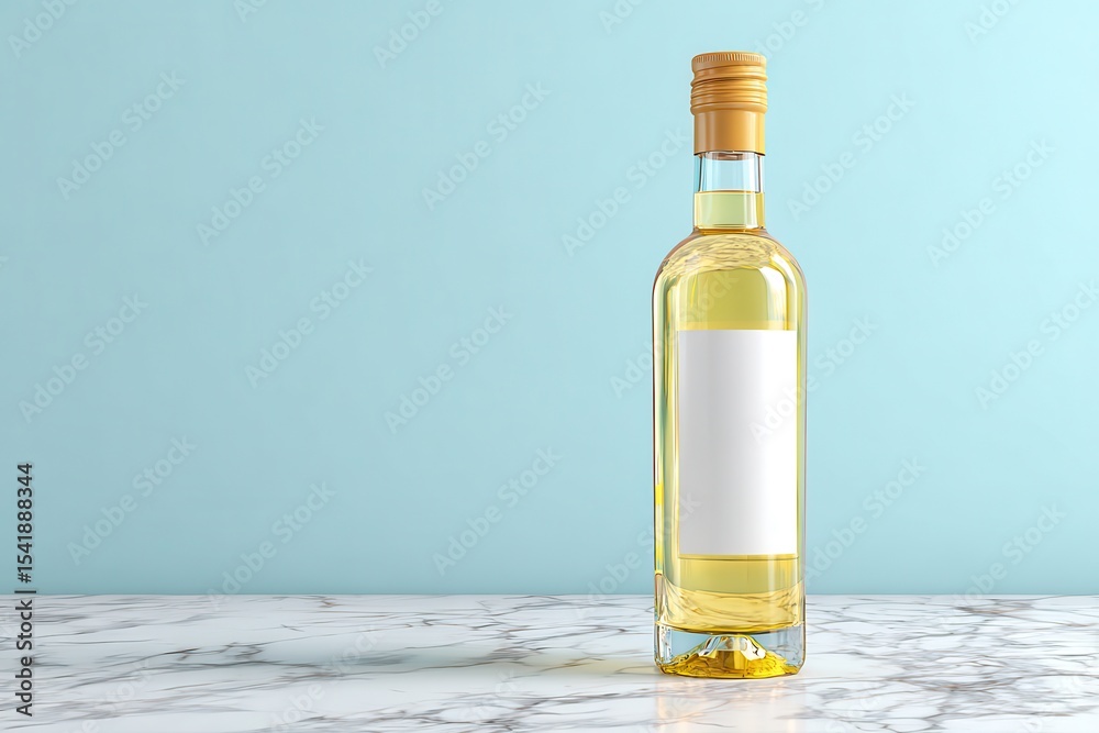 Obraz premium Olive oil bottle banner