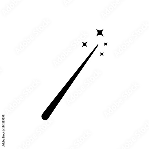 Magic wand icon vector design illustration on white