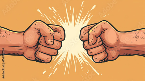 clenched fist vector illustration