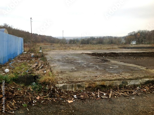 Фотография Abandoned UK Factory with Rusted Exterior