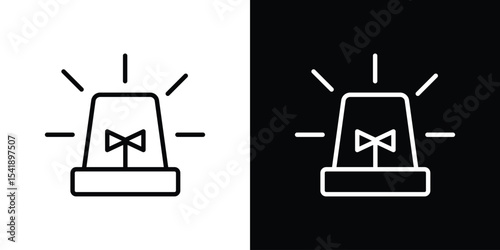 Ambulance siren icon. Graphic Design vector icon. Ui Ux Icons