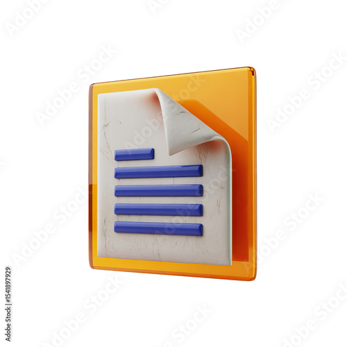 Download file icon document format page paper sheet download file type document illustration 3d render