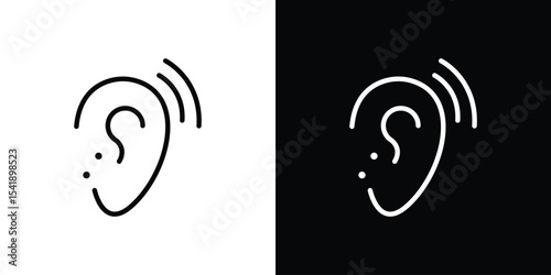 Assistive listening systems icon. Graphic Design vector icon. Ui Ux Icons
