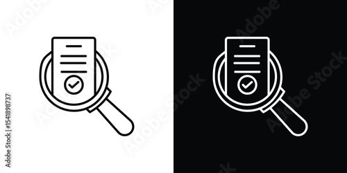 Audit icon. Graphic Design vector icon. Ui Ux Icons