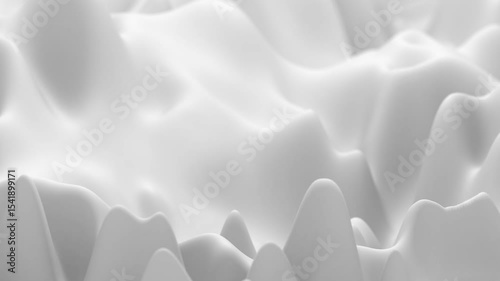 Wallpaper Mural Background Looping 3D Animation of Smooth, Wavy, Flowing Abstract Terrain in White and Light Gray
 Torontodigital.ca