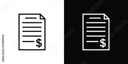 Bank statement icon. Graphic Design vector icon. Ui Ux Icons